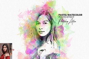 Pastel Watercolor Photoshop Action