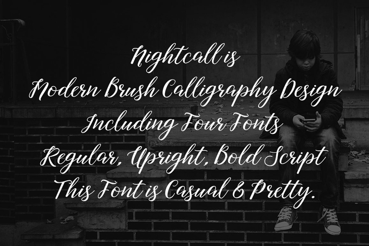 Nightcall Script, a Script Font by Picatype Studio (Photo 8 of 13)
