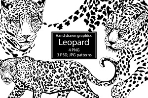 Graphic Leopard.Pattern Leopard Skin