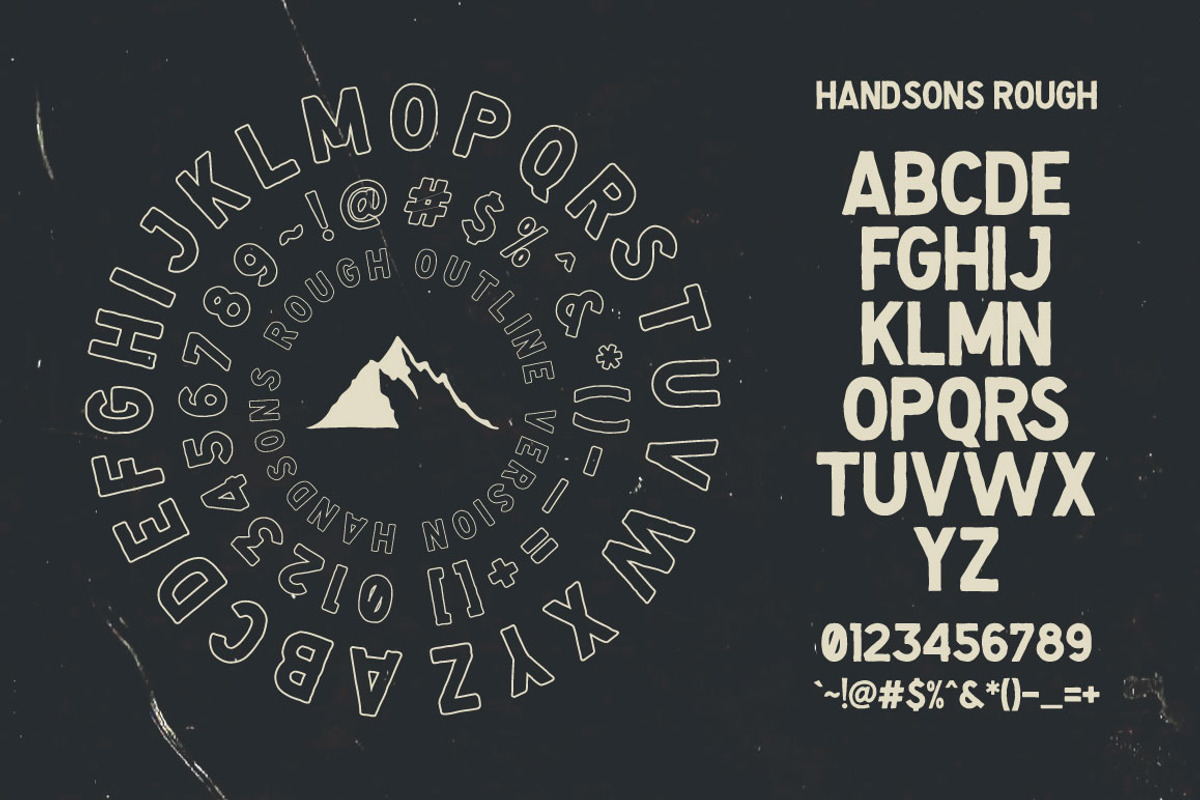Handsons Typeface preview 7