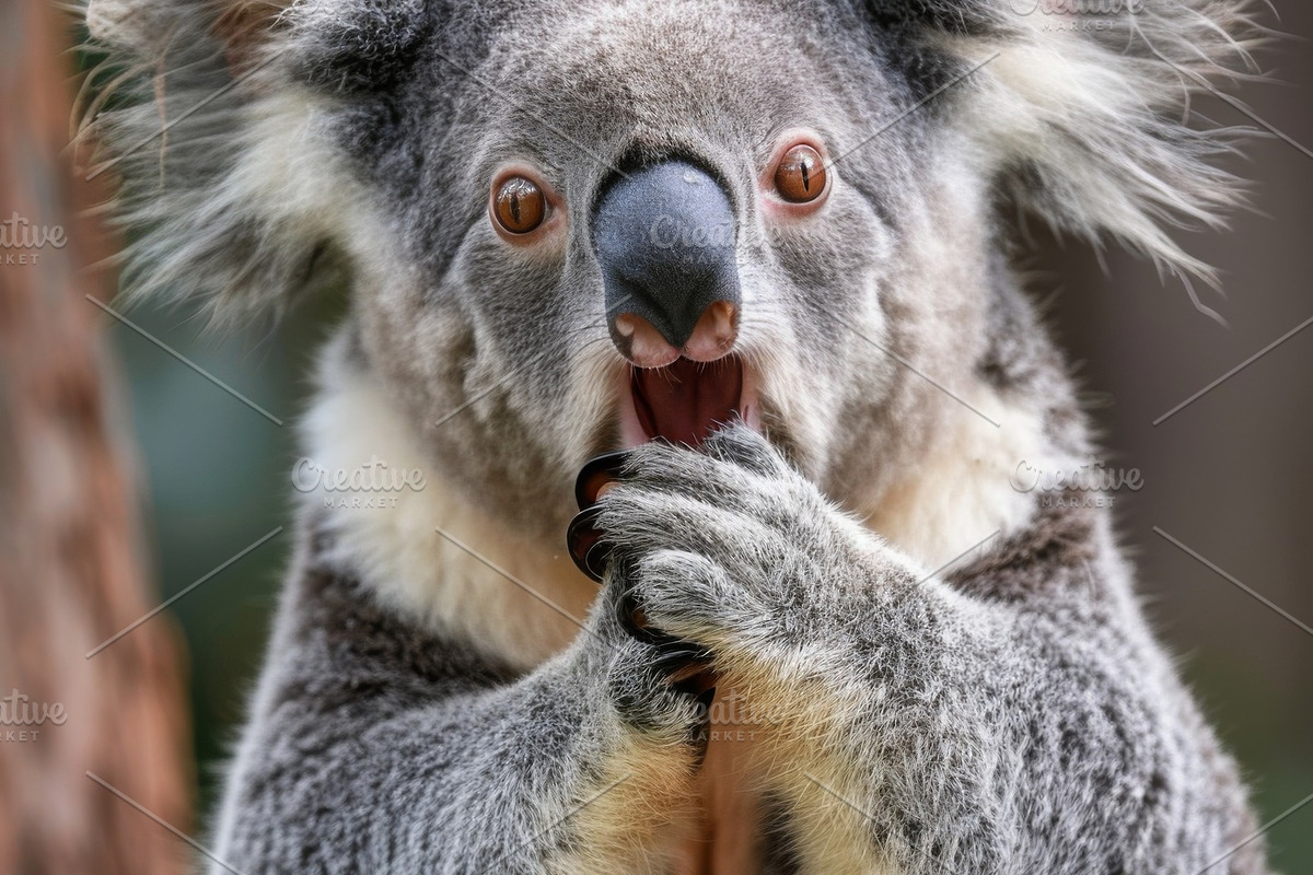 236 surprised animals, an Animal Photo by Handmadefont (Photo 76 of 241)