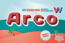 OTF color font - Arco
