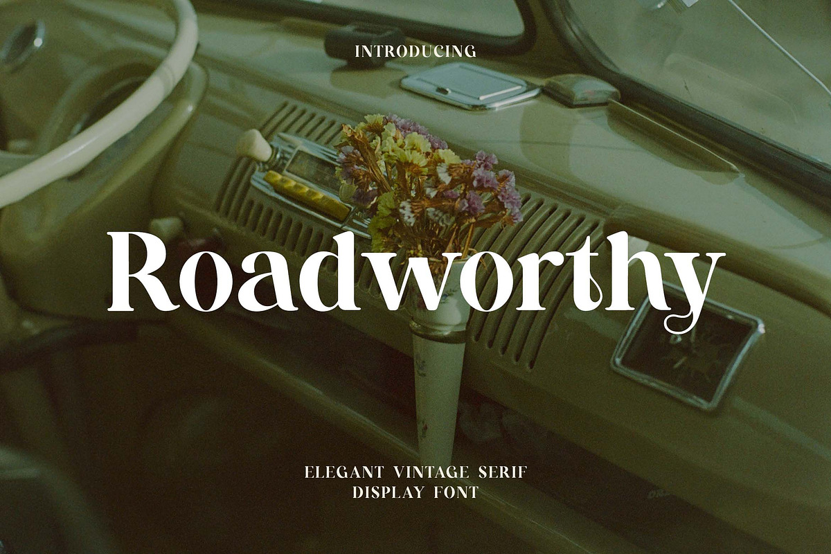 Roadworthy Elegant Serif Font, a Serif Font by UICreative (Photo 1 of 13)