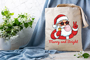 Retro Santa Blowing Bubble PNG, an Illustration by DreamPrint404 (Thumbnail 6 of 7)