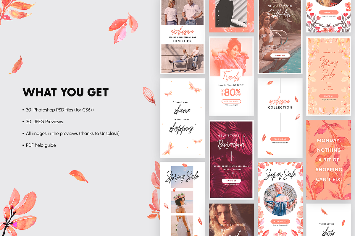 Instagram Stories - Lovely Blush Ed., a Social Media Template by The Wedding Shop (Photo 2 of 8)