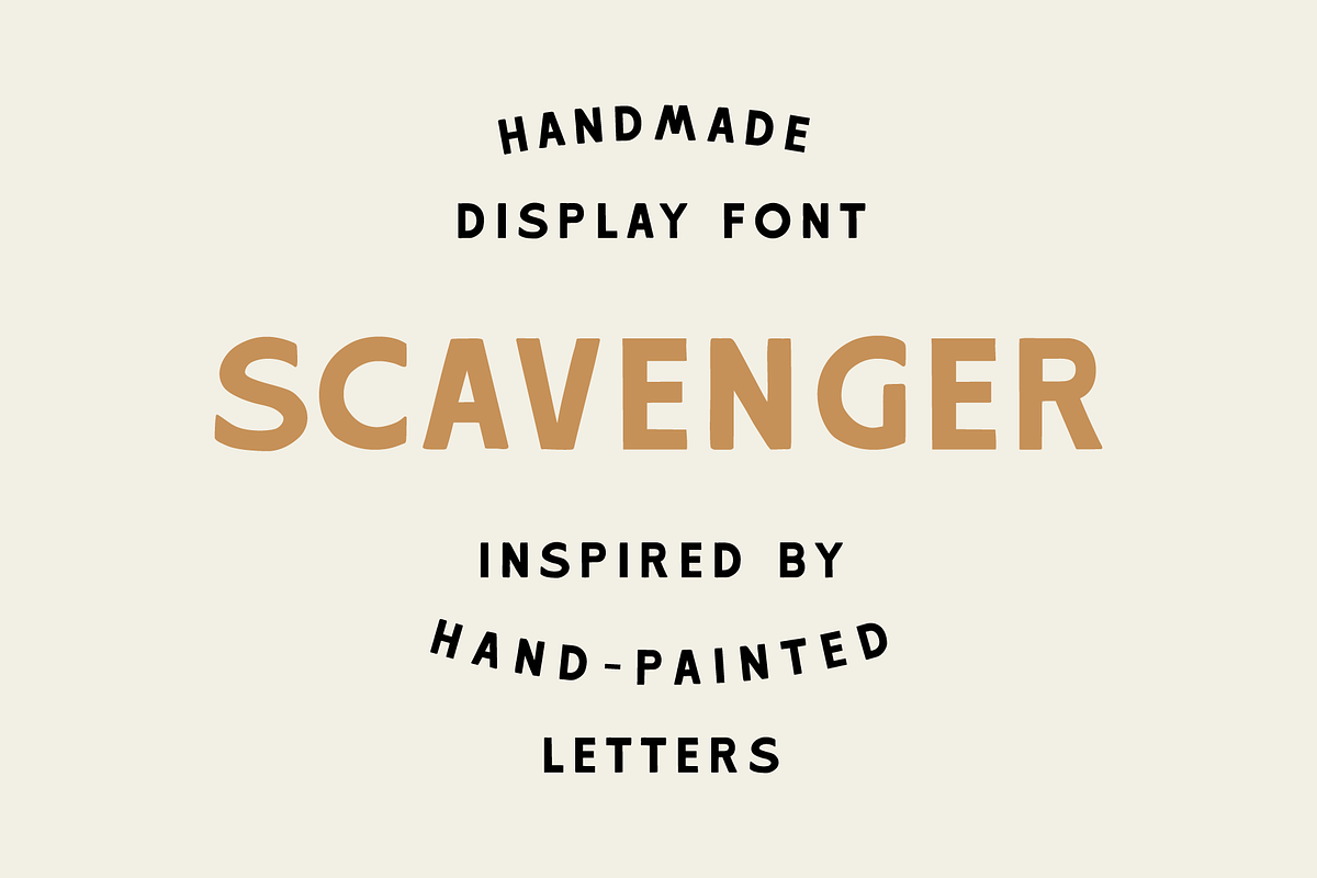 Scavenger, a Sans Serif Font by samwilksdesign (Photo 1 of 8)