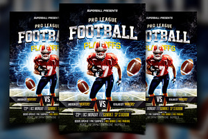 NFL Football Flyer, a Flyer Template by Basez Flyers