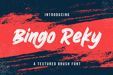 Bingo Reky - Textured Brush Font