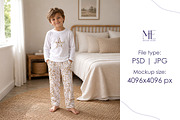 Kids Pajama Mockup Two Piece Pajama, a Shirt Mockup by Mie Mockup Studio (Thumbnail 6 of 7)