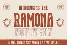 Ramona Typeface | Vintage Font