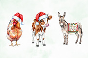 Christmas Farm Clipart Collection, an Illustration by Creative Art (Thumbnail 8 of 9)