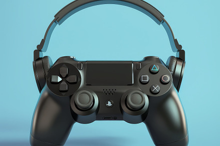 Black standard videogame controller, a Sports & Recreation Photo by Pixeness