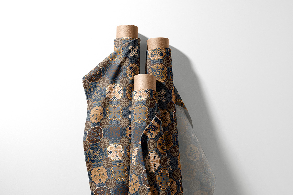 Folk Floral Tile Pattern, a Pattern Graphic by StudioGlouna (Photo 5 of 9)