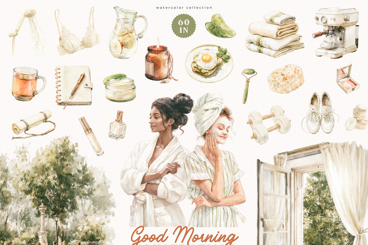 Good Morning Collection, a Decorative Illustration by PeDe Designs (Photo 2 of 19)