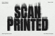 Scan Printed Text Effect, a Layer Style Add-On by dokudokunomi (Thumbnail 1 of 4)