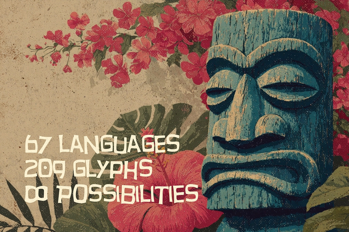 Aloha Pop - Tropical Tiki Typeface, a Handwritten Font by HipFonts (Photo 6 of 9)