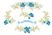 ✿ Festive set with gentle flowers ✿, a Card Template by Vector beauty (Thumbnail 5 of 5)