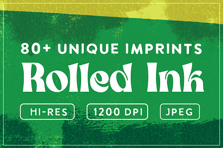 Rolled Ink 1200 DPI High Resolution