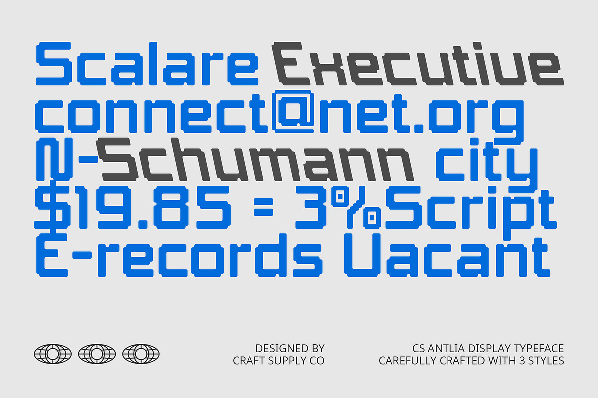 CS Antlia – Techno Font, a Sans Serif Font by Craft Supply Co. (Photo 4 of 8)