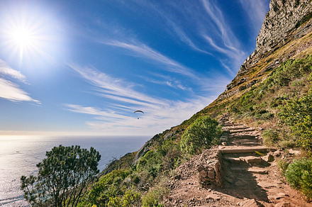 Mountain trails - Lion's Head and Table Mountaion, a Photo by Peopleimages.com
