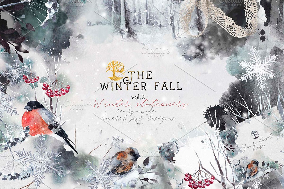 Winter fall bundle. all in 1, an Animal Illustration by Alisa Mikibith Art (Photo 5 of 30)
