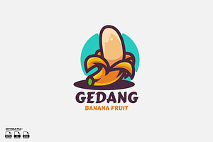 Banana cute logo design, a Branding & Logo Template by LOGTURNAL