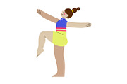 Yoga Poses Girls Fitness Woman, an Object Graphic by the_myro (Thumbnail 6 of 9)