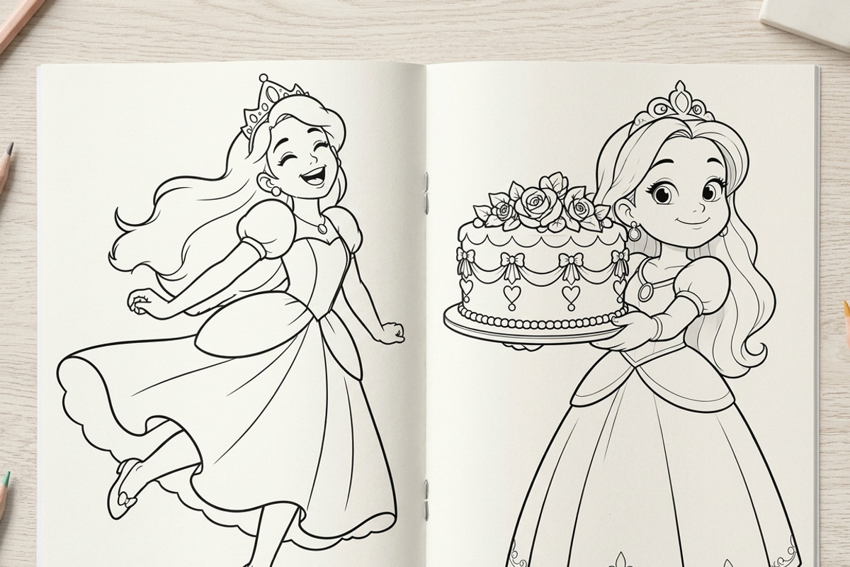 Magical Princess Coloring Book Vol24, a Person Illustration by ikarifq shop (Photo 5 of 7)
