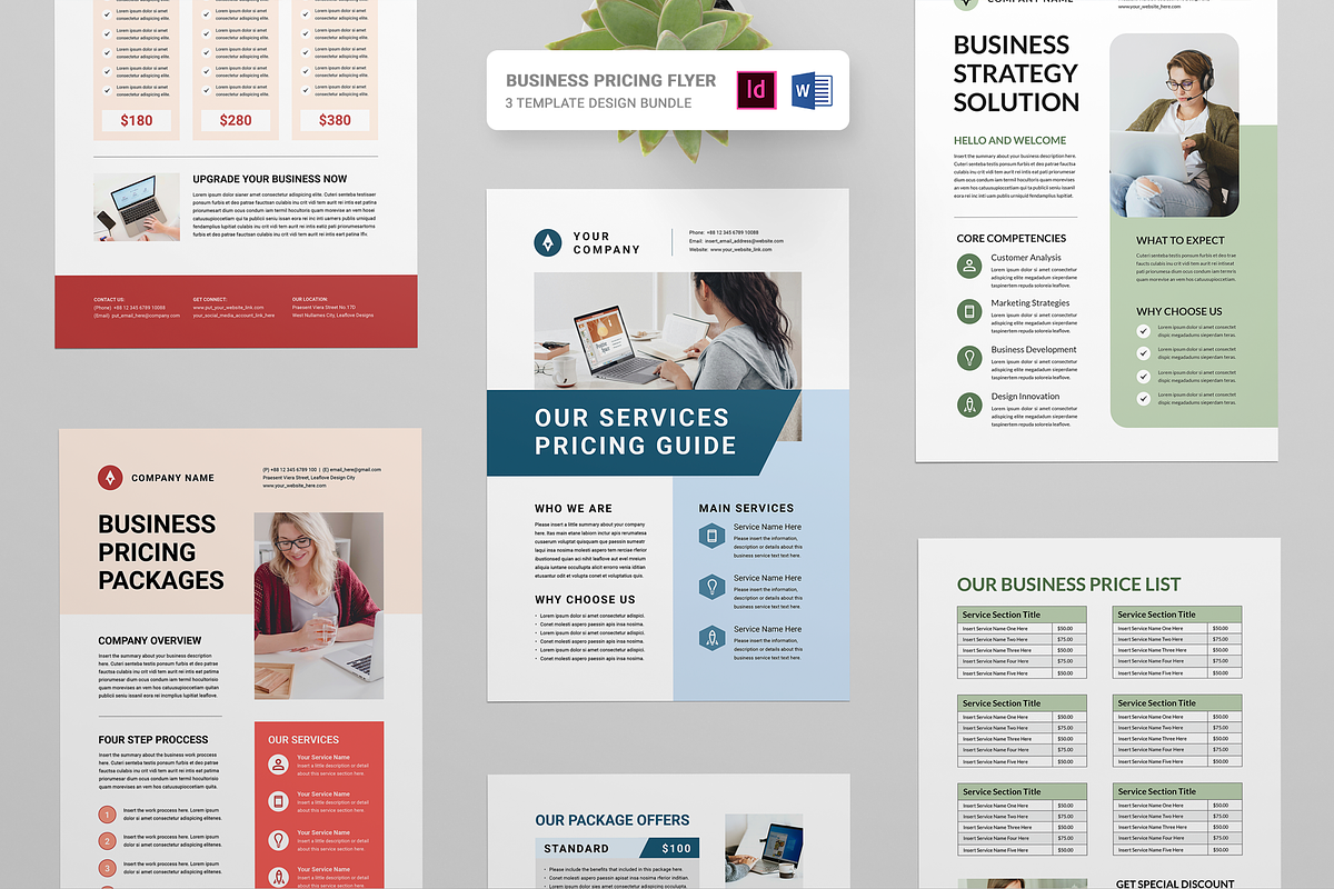 Business Price List Bundle, a Flyer Template by Leaflove (Photo 1 of 10)