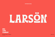 Larson display, a Serif Font by Rvq Type Foundry (Thumbnail 1 of 4)
