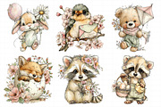 Whimsical Spring Animal Clipart, an Illustration by Daily.Designs (Thumbnail 7 of 8)