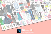 Mega Bundle. Fashion big set, an Illustration by A.Lila (Thumbnail 3 of 3)