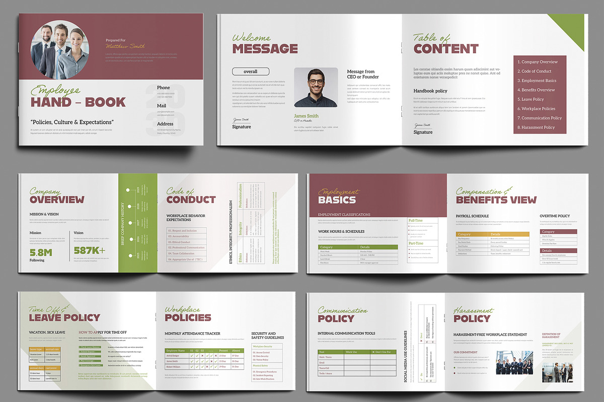 Editable Human Resources Handbook