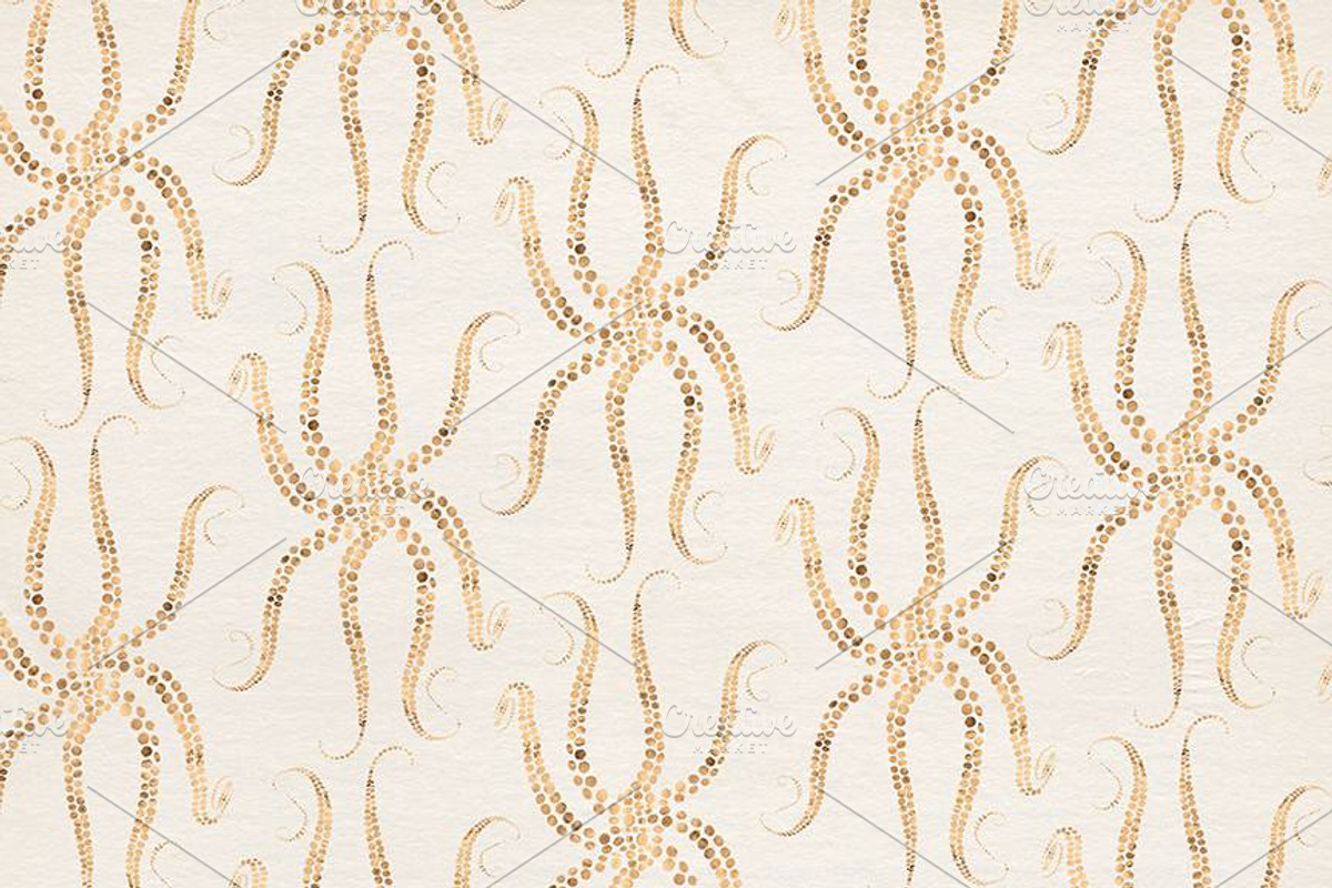 36 Watery Gold Patterns & Textures, a Pattern Graphic by Blixa 6 Studios (Photo 7 of 9)