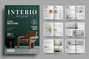 Interior Home Decoration Magazine, a Magazine Template by ContestDesign