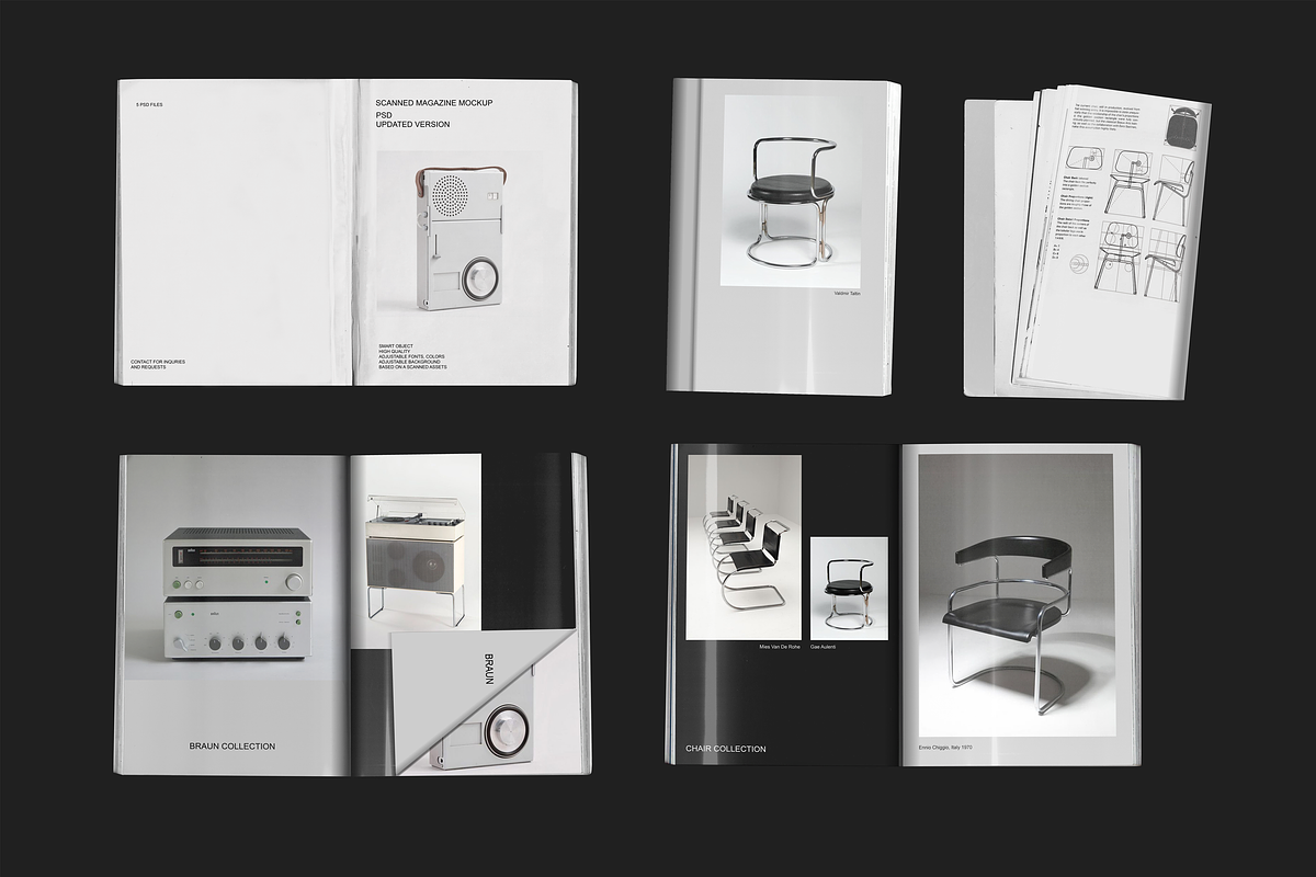 Scanned Magazine Mockup, a Books & Magazine Mockup by Replika Machine (Photo 1 of 9)