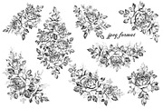 Elegant Roses Arrangements, a Decorative Illustration by Valentyna Smordova (Thumbnail 9 of 13)