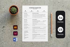 Minimalist Web Developer Resume, a Resume Template by SmmrDesign