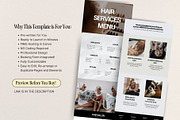 Hairstylist Booking Website Theme, a Landing Page Template by HAYAG Creatives (Thumbnail 5 of 8)