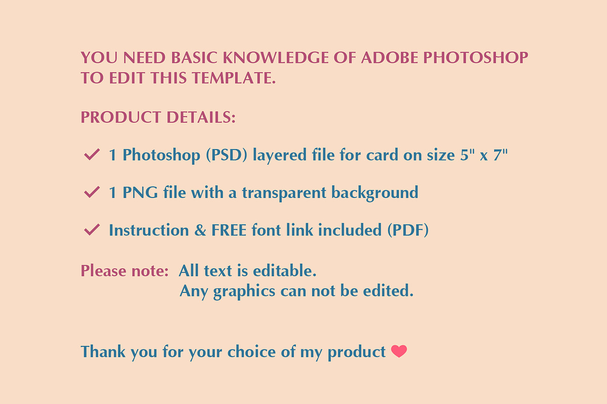 Watercolor Valentine Photo Card PSD, a Card Template by PSD templates and Photos (Photo 4 of 4)