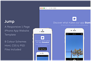 Jump - iPhone App Website Template, an App Template by Jamie Peak (Thumbnail 1 of 2)