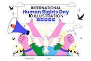 10 International Human Rights Day, a Person Illustration by denayunebgt (Thumbnail 1 of 4)