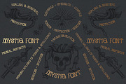 MYSTIQ mysterious display font, a Serif Font by Fat Hamster (Thumbnail 5 of 16)