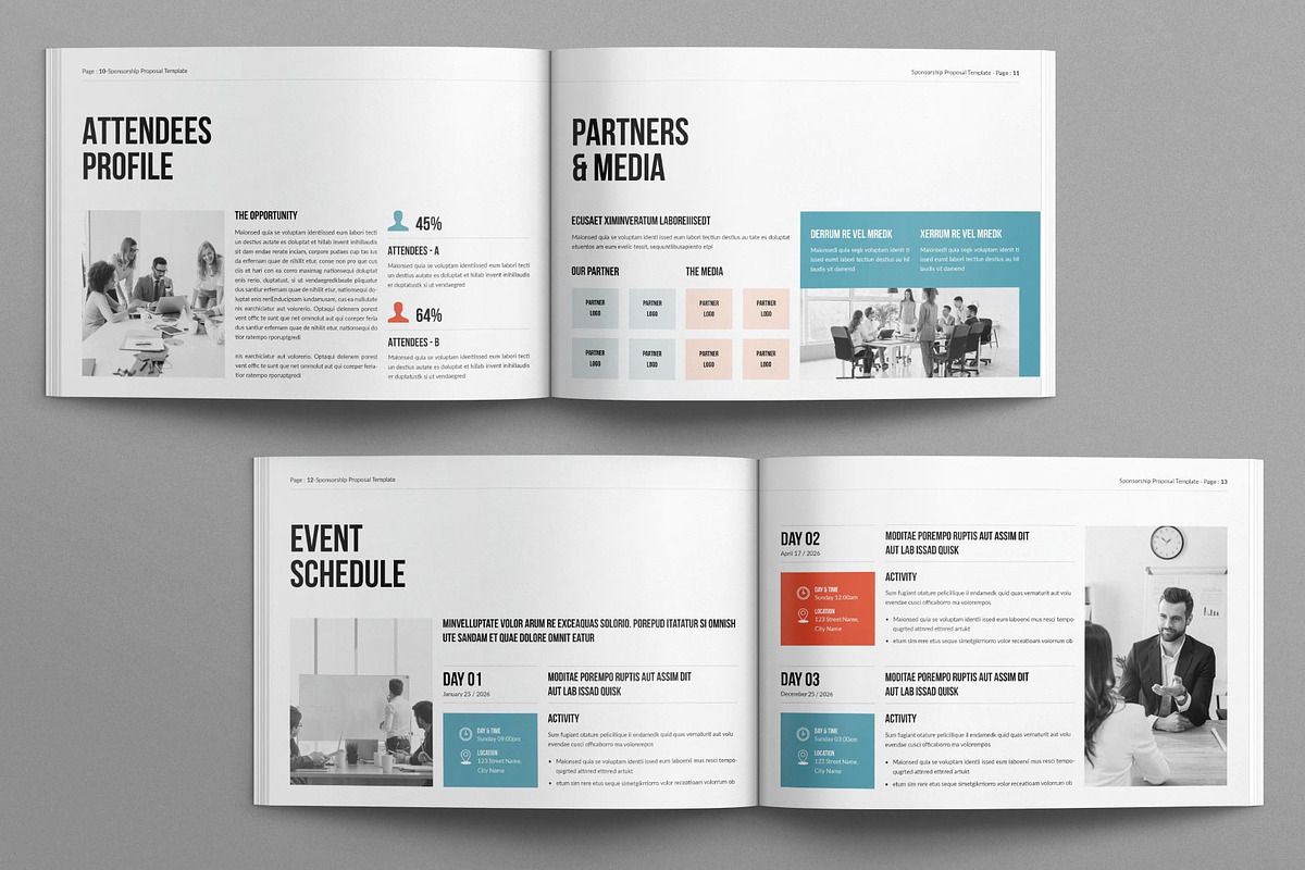 Sponsorship Proposal Template, a Brochure Template by E-Type (Photo 5 of 8)