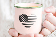 Distressed American Flag SVG Bundle, a Graphic by M9 Design (Thumbnail 6 of 9)