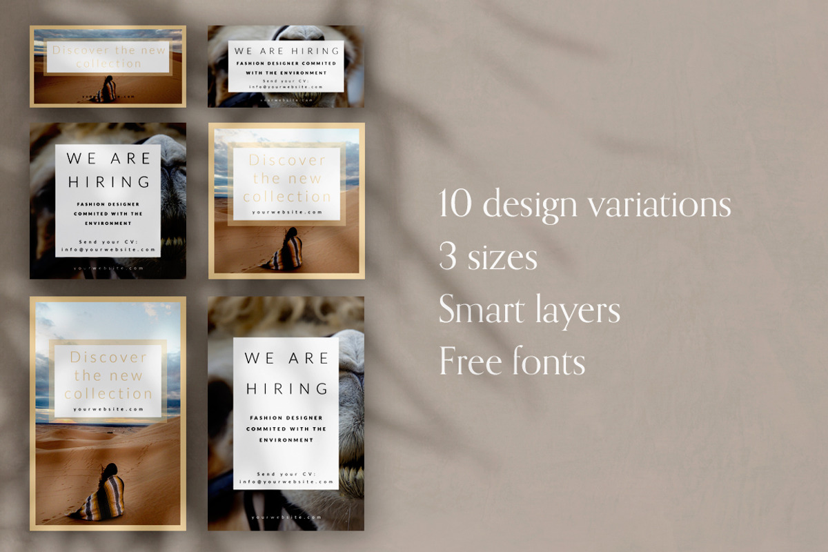 Sahara Social Media Pack, a Social Media Template by Eternel Design Studio (Photo 2 of 5)