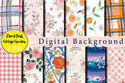 Floral Pink Cottage Garden Digital, a Photo by Wow Magic (Thumbnail 1 of 2)
