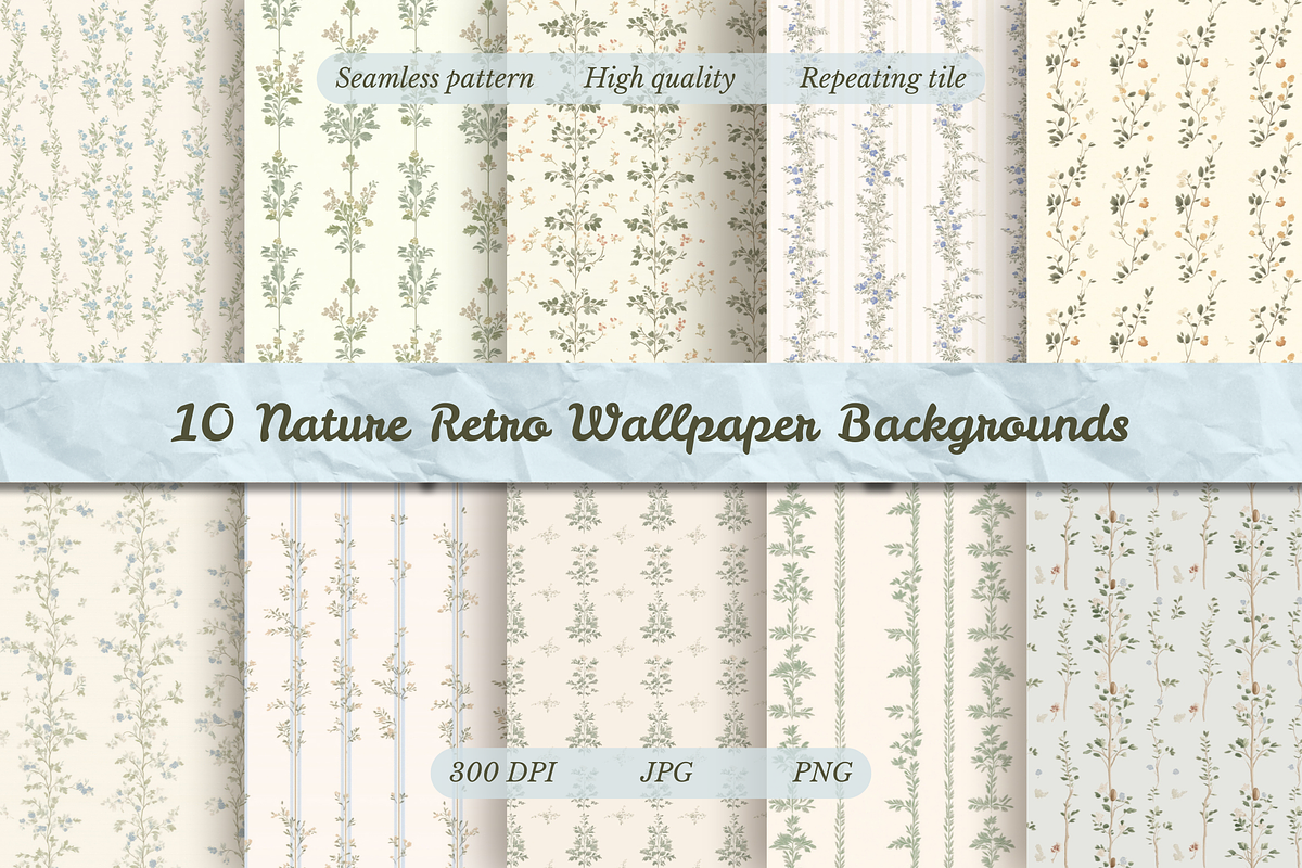 Vintage Bloom Backgrounds, a Background Graphic by barsrsind (Photo 1 of 3)