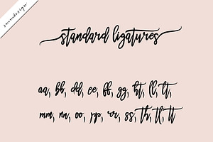 Anetta Handwritten Script Font