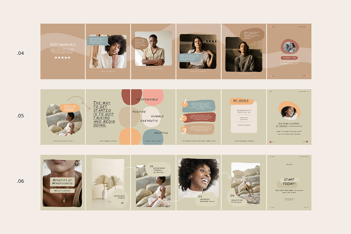 Coach Carousel Templates CANVA-PS, a Social Media Template by Sparrow & Snow (Photo 4 of 11)